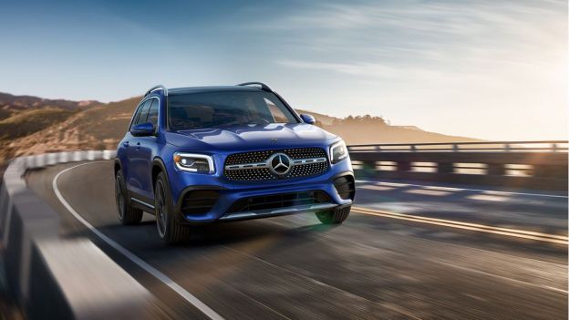 2023 Mercedes-Benz GLB SUV on the road